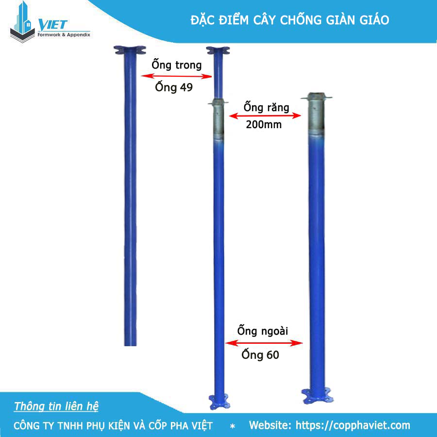 Đặc điểm cây chống tăng xây dựng